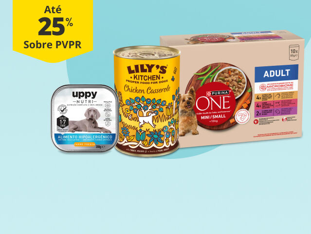 At&eacute; 25% PVPR em comida h&uacute;mida